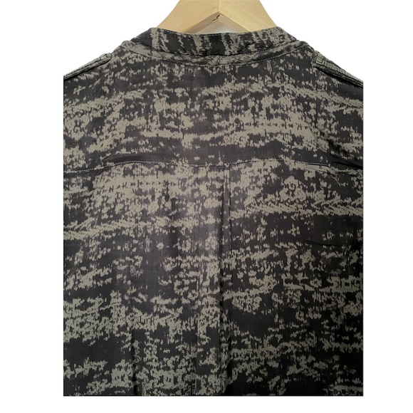 H&M V Neck Print Tunic/Dress W Front Tassel Ties & Shoulder Detail - Picture 4 of 10